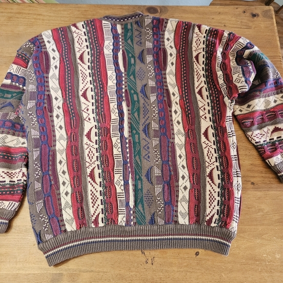 Vintage 90's Cotton Traders Coogie Style Cardigan Sweater Size XL - Picture 3 of 14